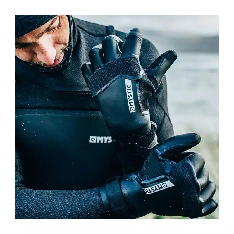 Gant néoprène MYSTIC Supreme Glove 5mm 5Finger Precurved - Black