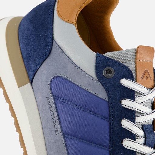 Ambitious Grizz Sneakers blauw Leer
