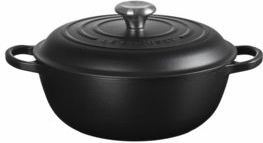 Le Creuset - Signature - Braadpan - Mat Zwart - Hoge Deksel - Ø26cm / 4.1L