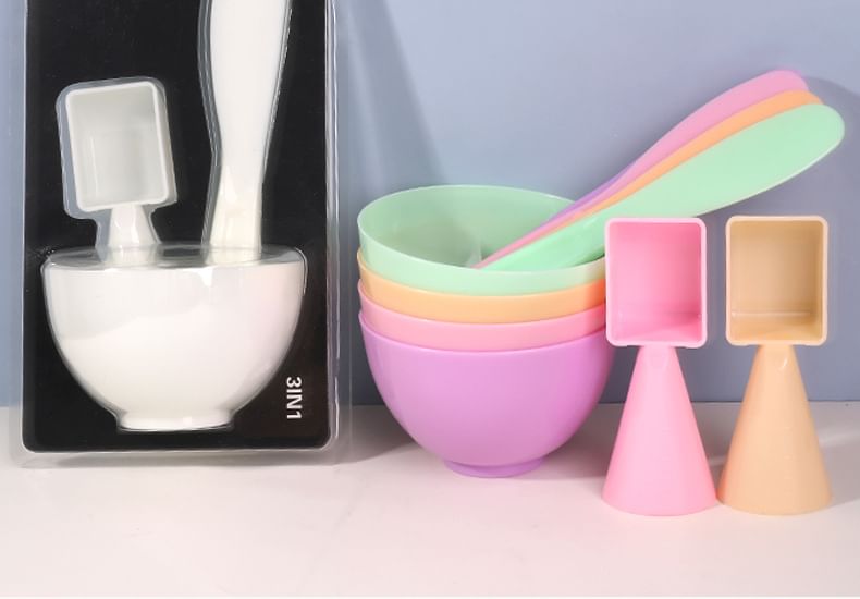 magrinta - Set van 3: Plastic DIY gezichtsmasker mengset