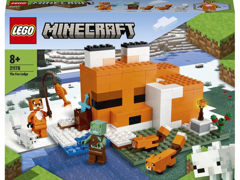 LEGO® Minecraft Die Fuchs-Lodge 21178 Spannende Minecraft Abenteuer am riesigen Fuchs-Haus