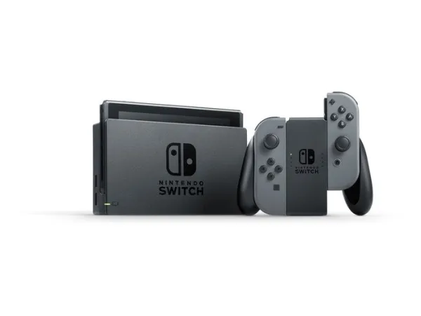 Nintendo Switch - Spilkonsol - Full HD - grå, sort