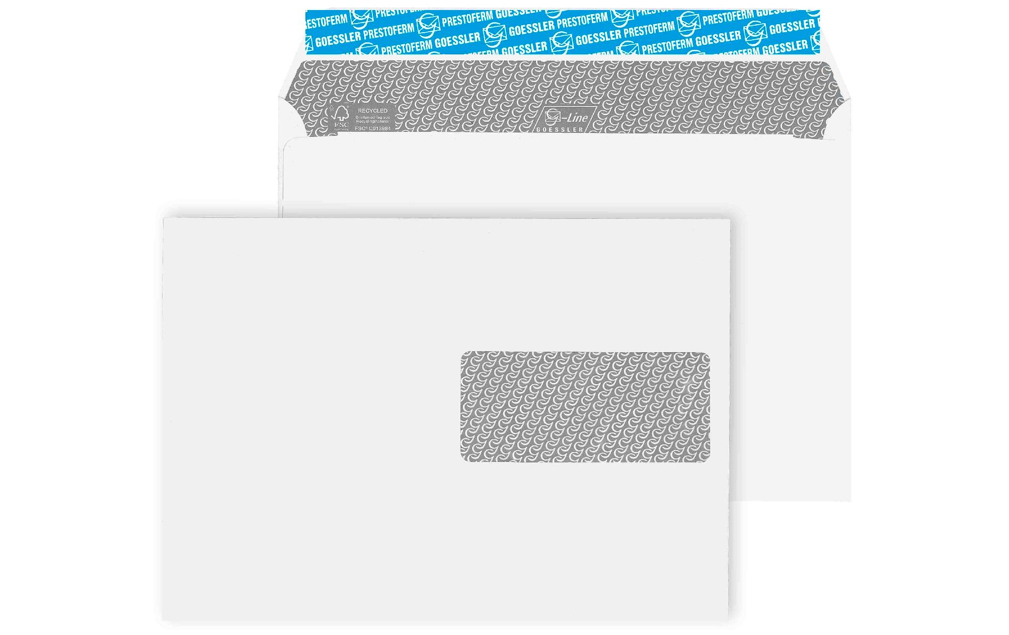 Couvert mit Fenster G-Line Pure C5, Rechts, 500 StückCouvert mit Innendruck