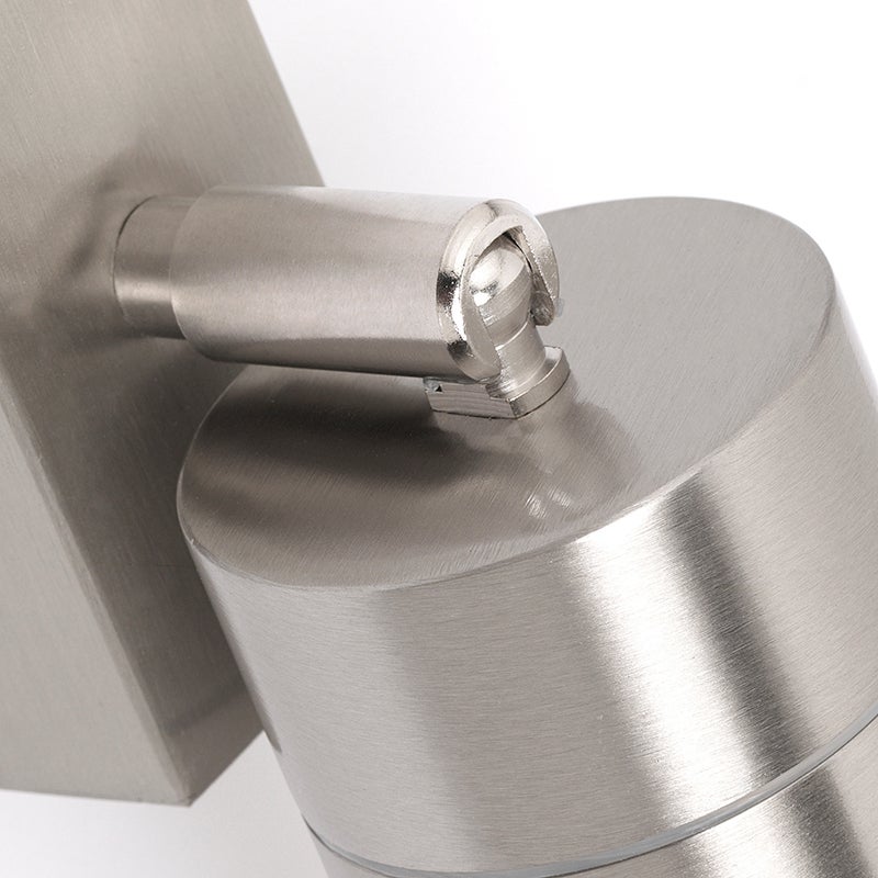 Stalen buitenwandlamp IP44, draai- en kantelbaar - Solo