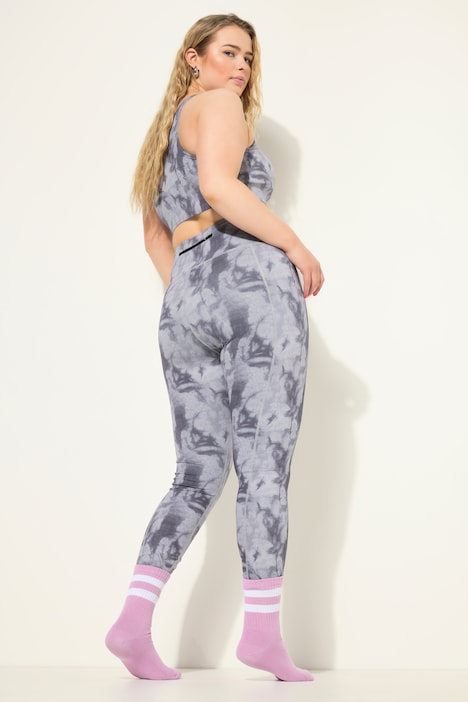 Sport-Tights, Batik-Print, Elastikbund