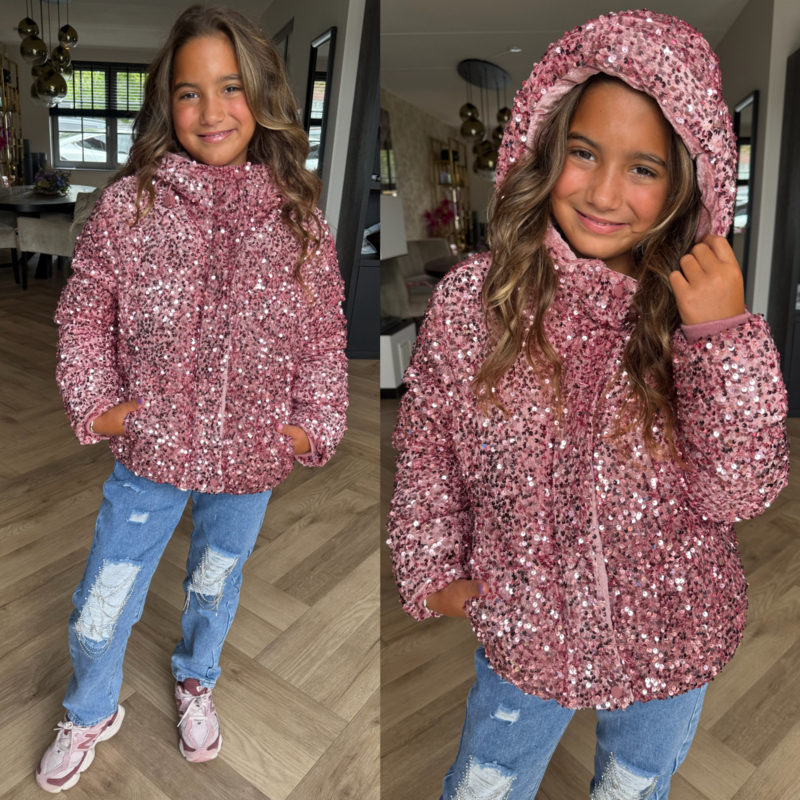 Ultimate paillet jacket - Pink