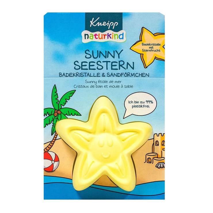 Naturekind cristaux de bain et moule à sable étoile de mer 60g