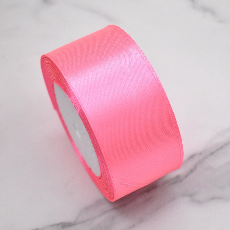 (4cmx20m) Geschenkband Satin Deko Band - Pink