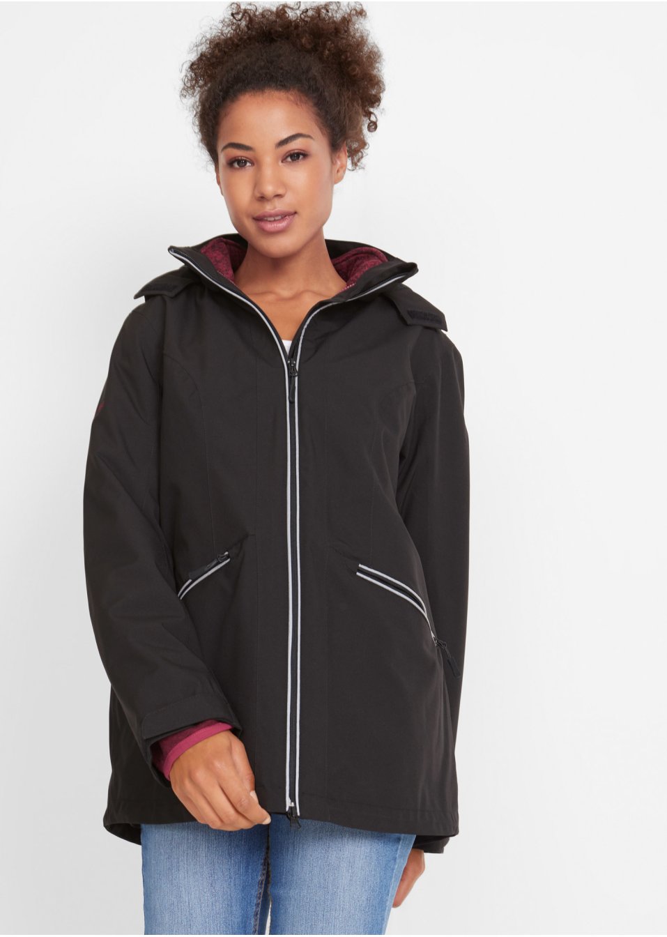 Veste outdoor fonctionnelle 3 en 1 avec gilet intérieur en maille polaire