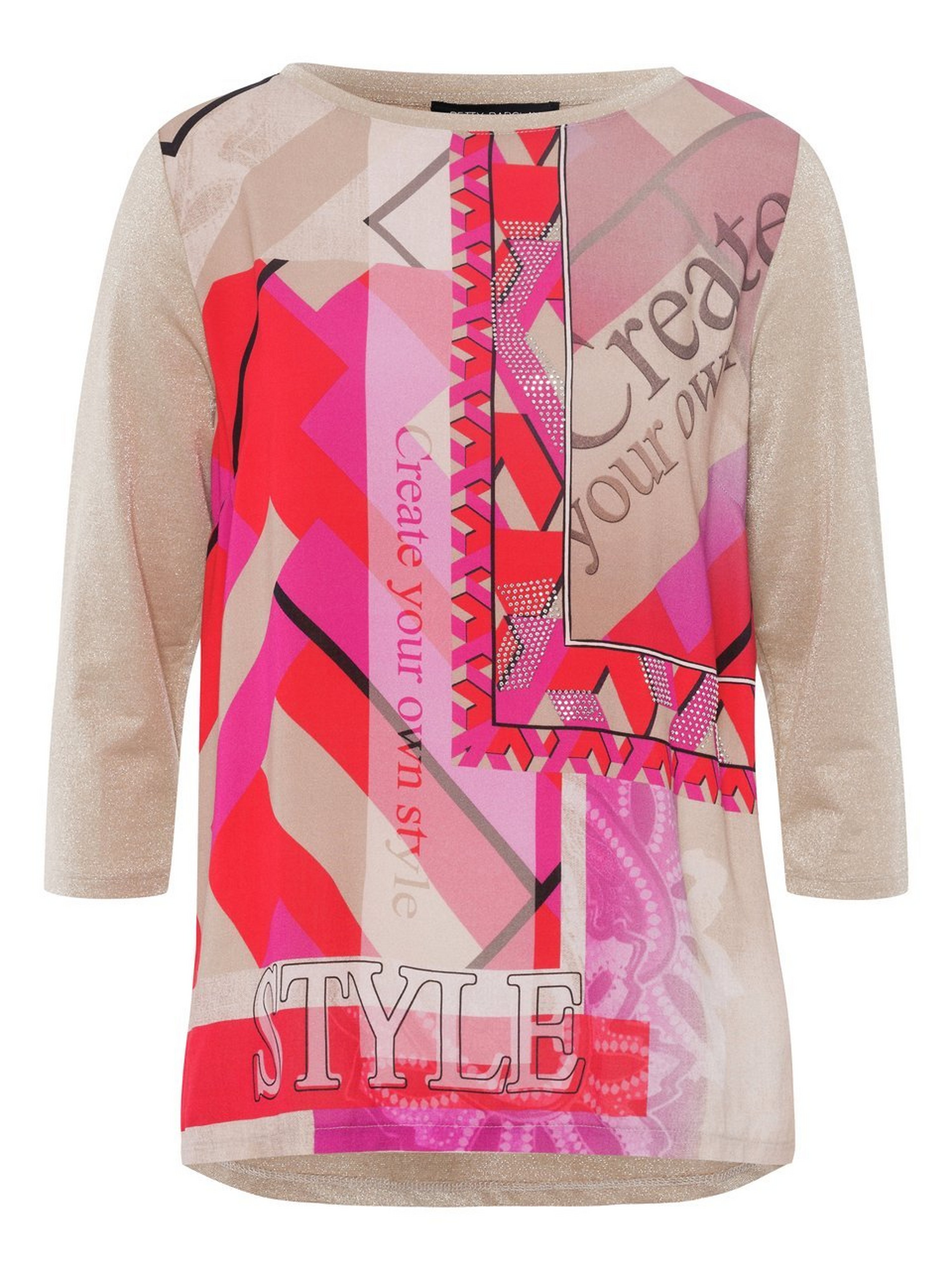 Blusen-Shirt mit 3/4-Arm