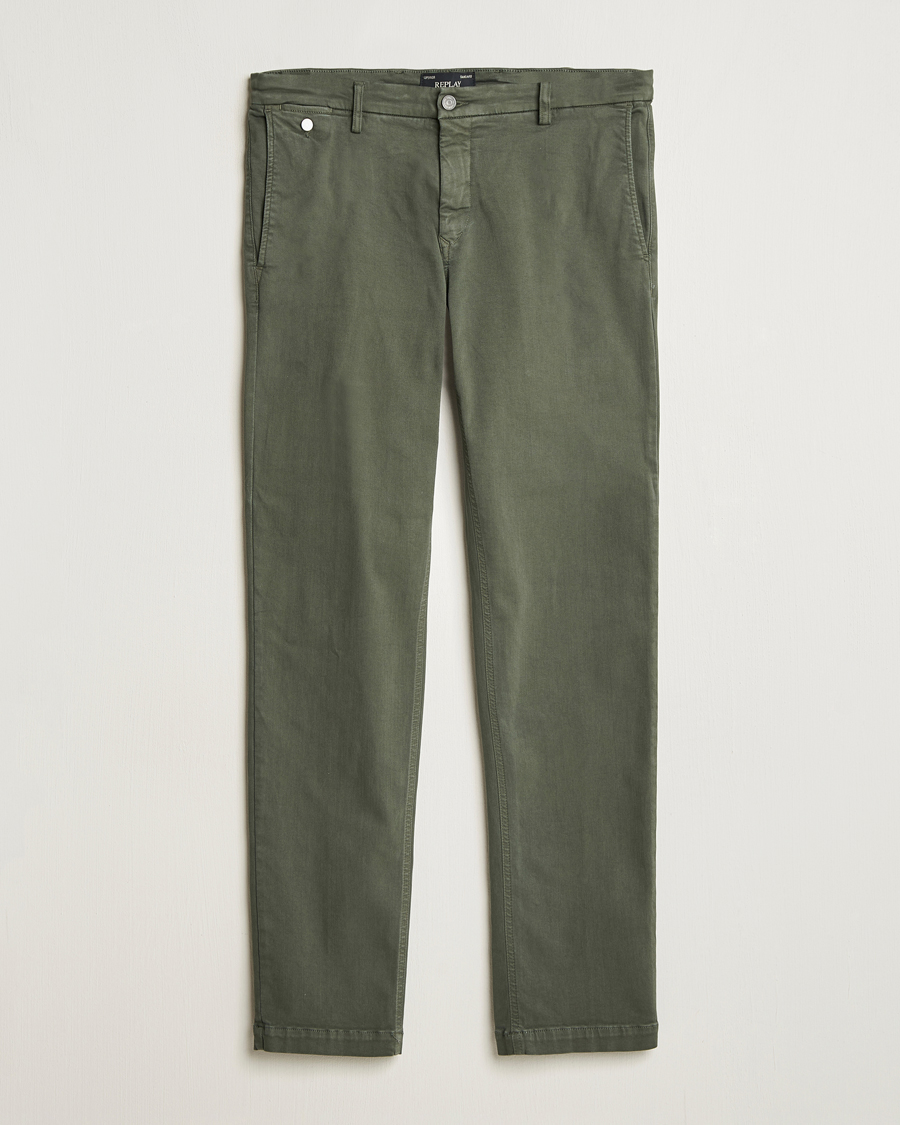 Replay Benni Hyperflex X-Lite Chinos Dark Green