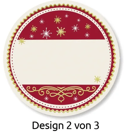 Avery Zweckform Z-Design 56828, Sticker auf Rolle, Merry Christmas, 50 Aufkleber