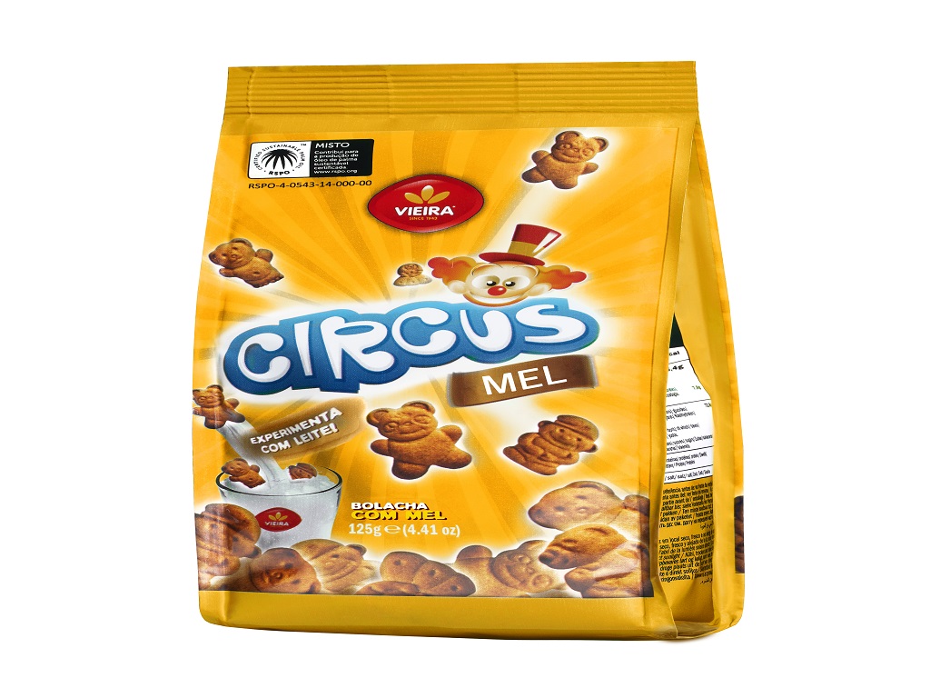 BOLACHA VIEIRA MEL CASTANHO CLARO 125G