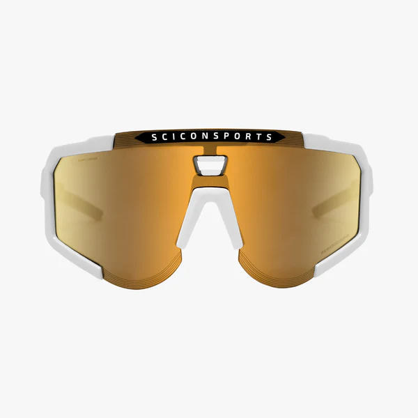 Scicon Aeroscope cykelbriller white gloss/multimirror bronze