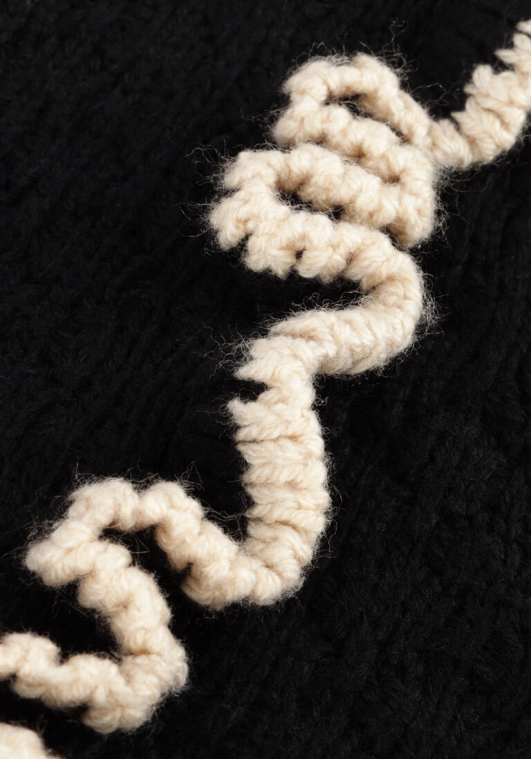 OBJECT zwarte object trui objyaa l/s knit pullover 131