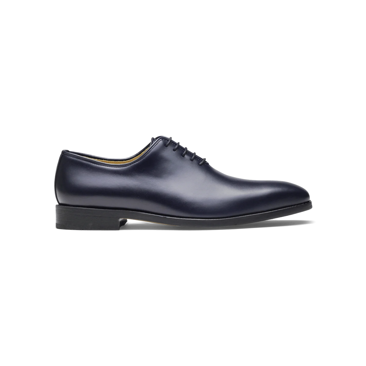 Roller-Richelieu en cuir marine
