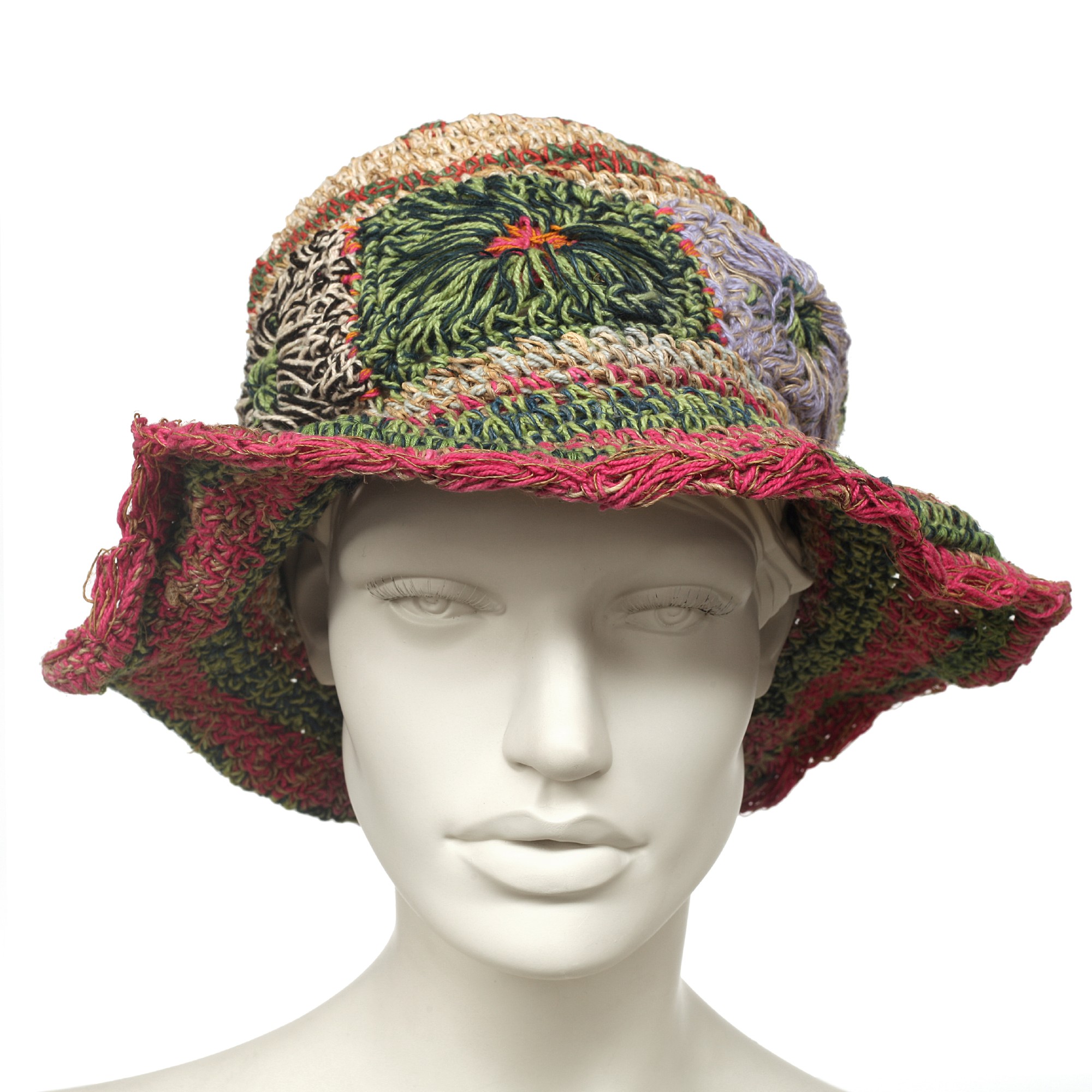 Sommerhut, multicolor, aus Hanf und Baumwolle günstig bestellen