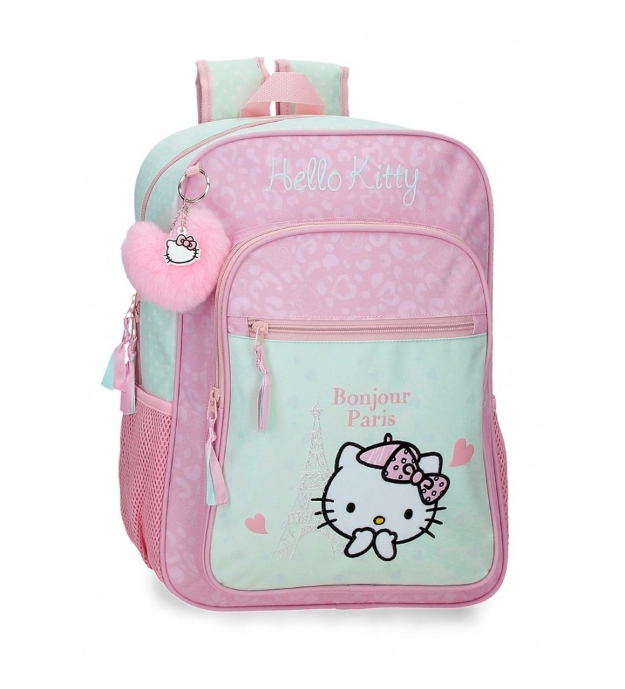 Joumma Bags Mochila escolar Hello Kitty Paris turquesa -30x38x12cm-