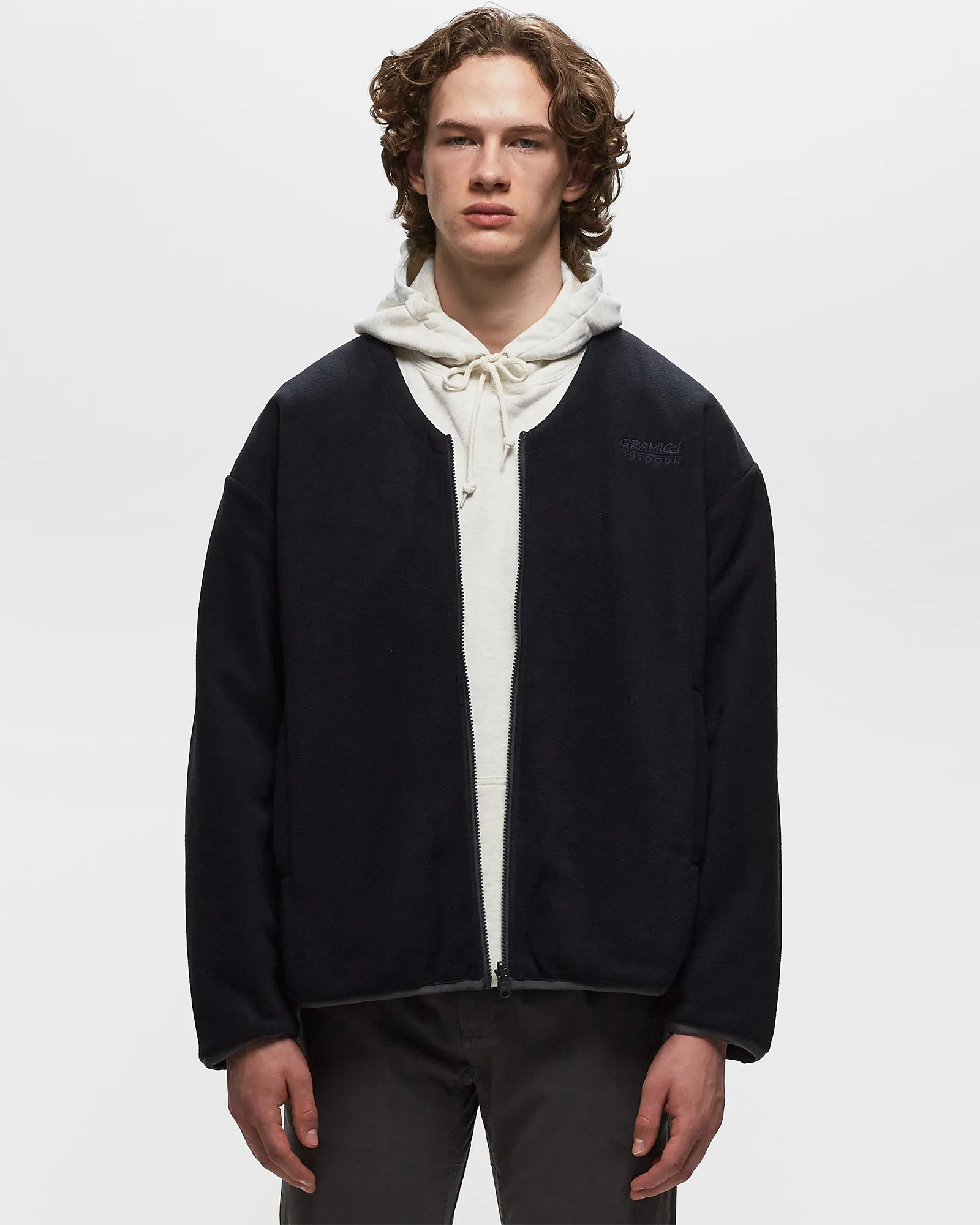 Gramicci REVERSIBLE FLEECE CARDIGAN