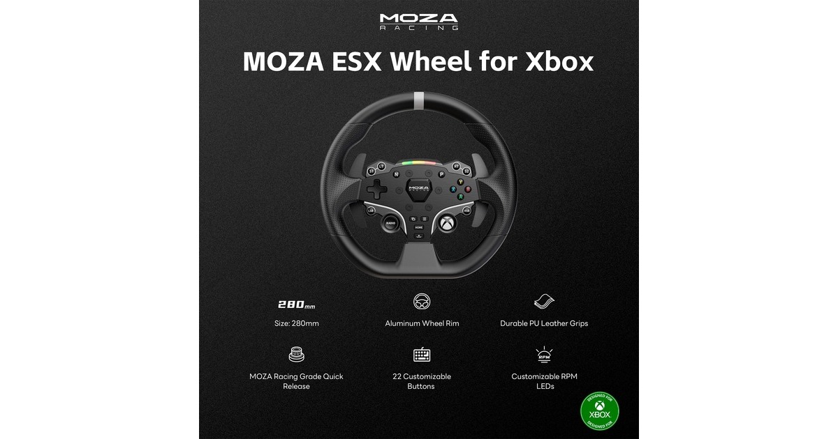 MOZAESX stuur add-on  (Zwart)