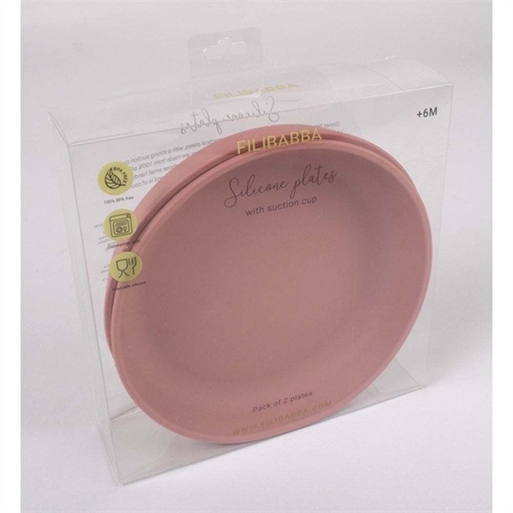 Tallerken 2-pak Rose - FILIBABBA → Luksusbaby.dk