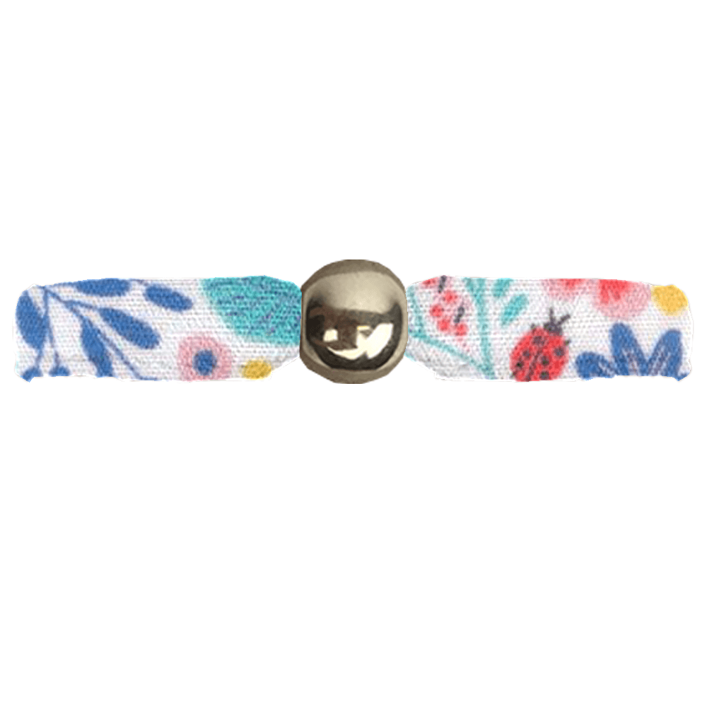 Bracelet Tissu Lisa Champêtre Bleuté