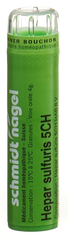 SCHMIDT-NAGEL Hepar sulfuris Gran 5 CH 4 g