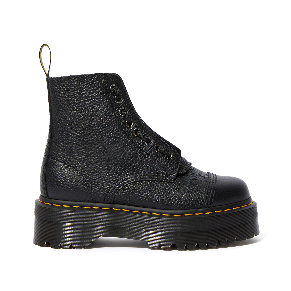 DR. MARTENS<br>Botas de plataforma Sinclair em couro Nappa Milled