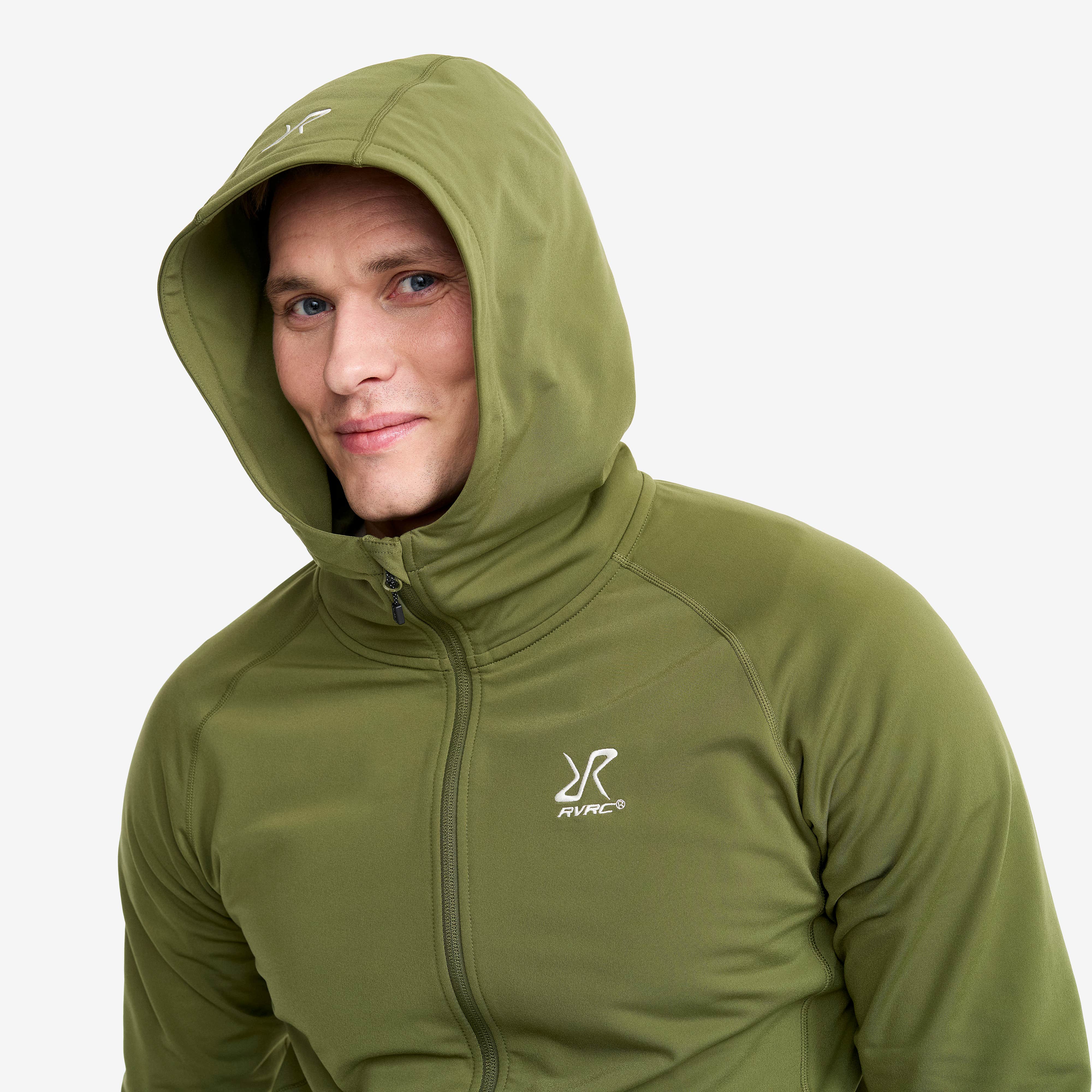 Evolution Light Stretch Fleece Hoodie Herre Cypress