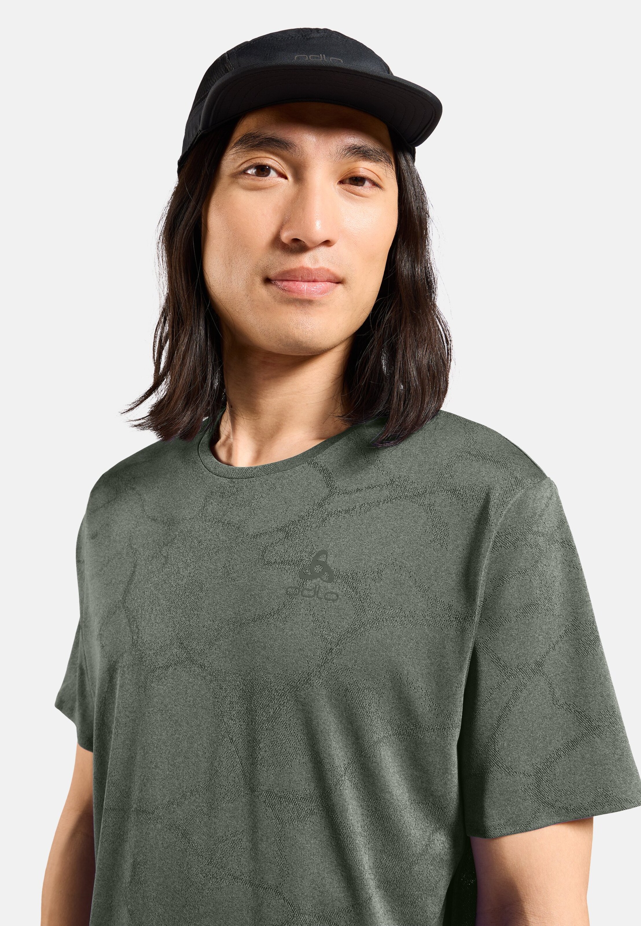 Zeroweight Engineered Chill-Tec Laufshirt in shadow melange