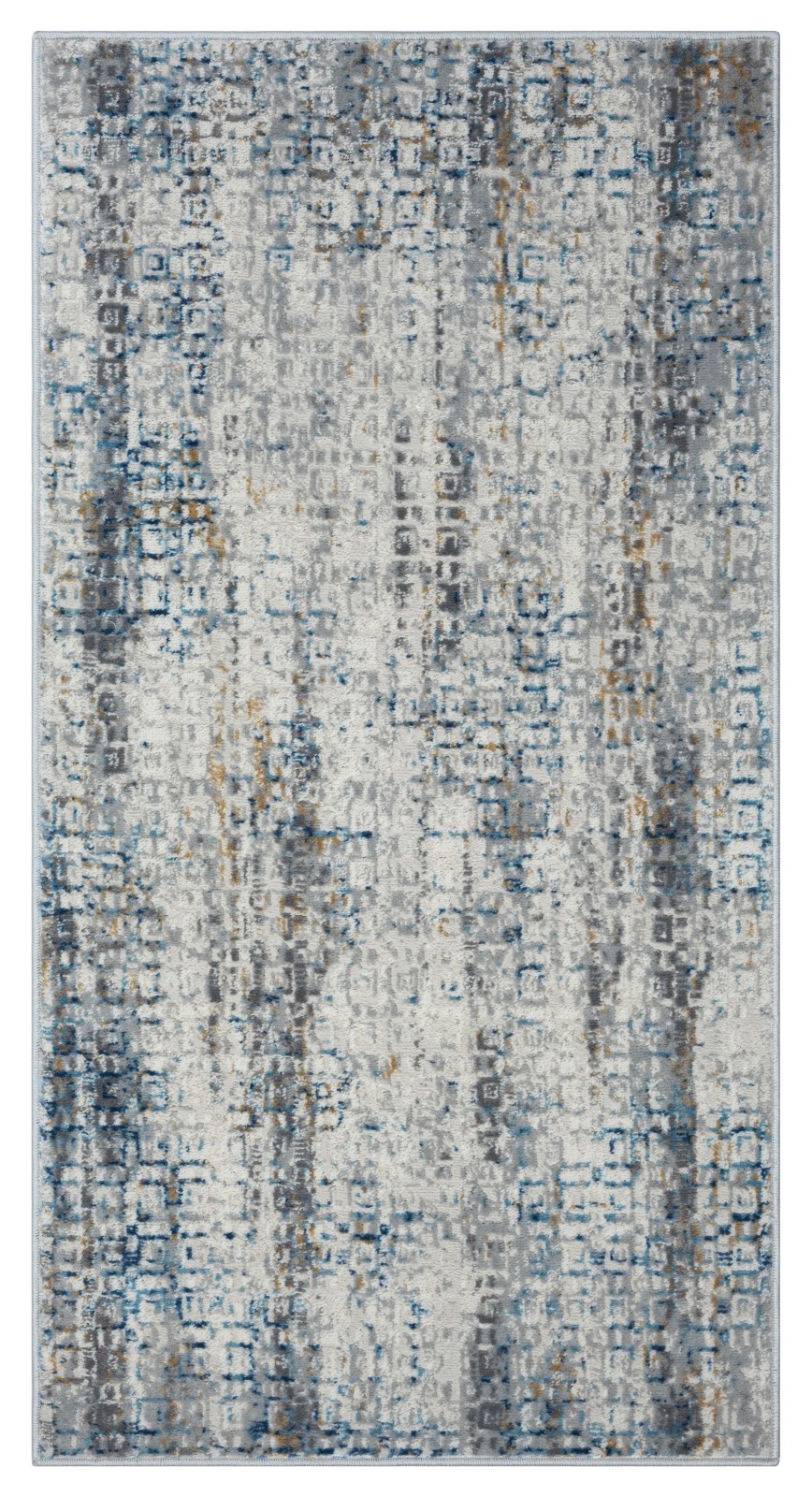 Teppich MY LOOK - beige-blau-terrakotta - 80x150 cm