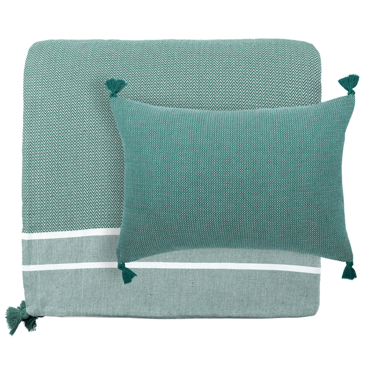 Febronie Housse de coussin Stockholm kaki - 60x40 cm