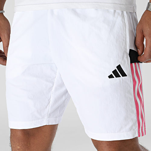 Short Jogging A Bandes Juventus HZ5003 Blanc