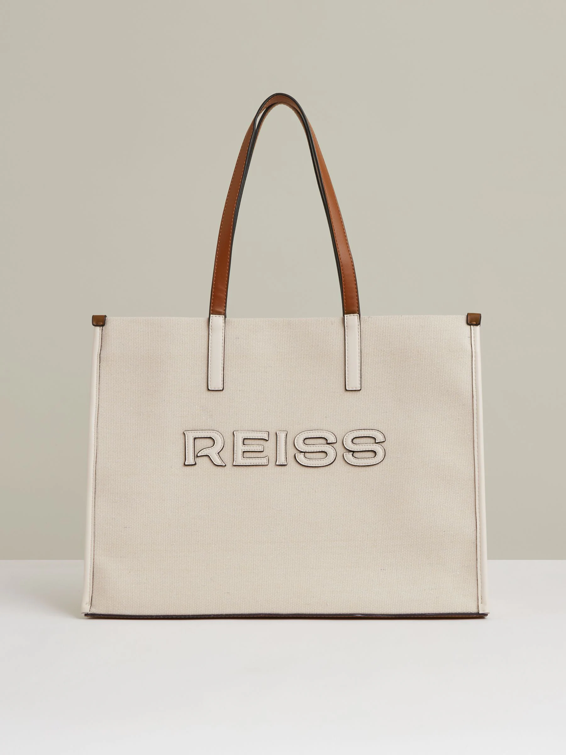 Natuurlijk - Reiss Lola Canvas Logo Tote