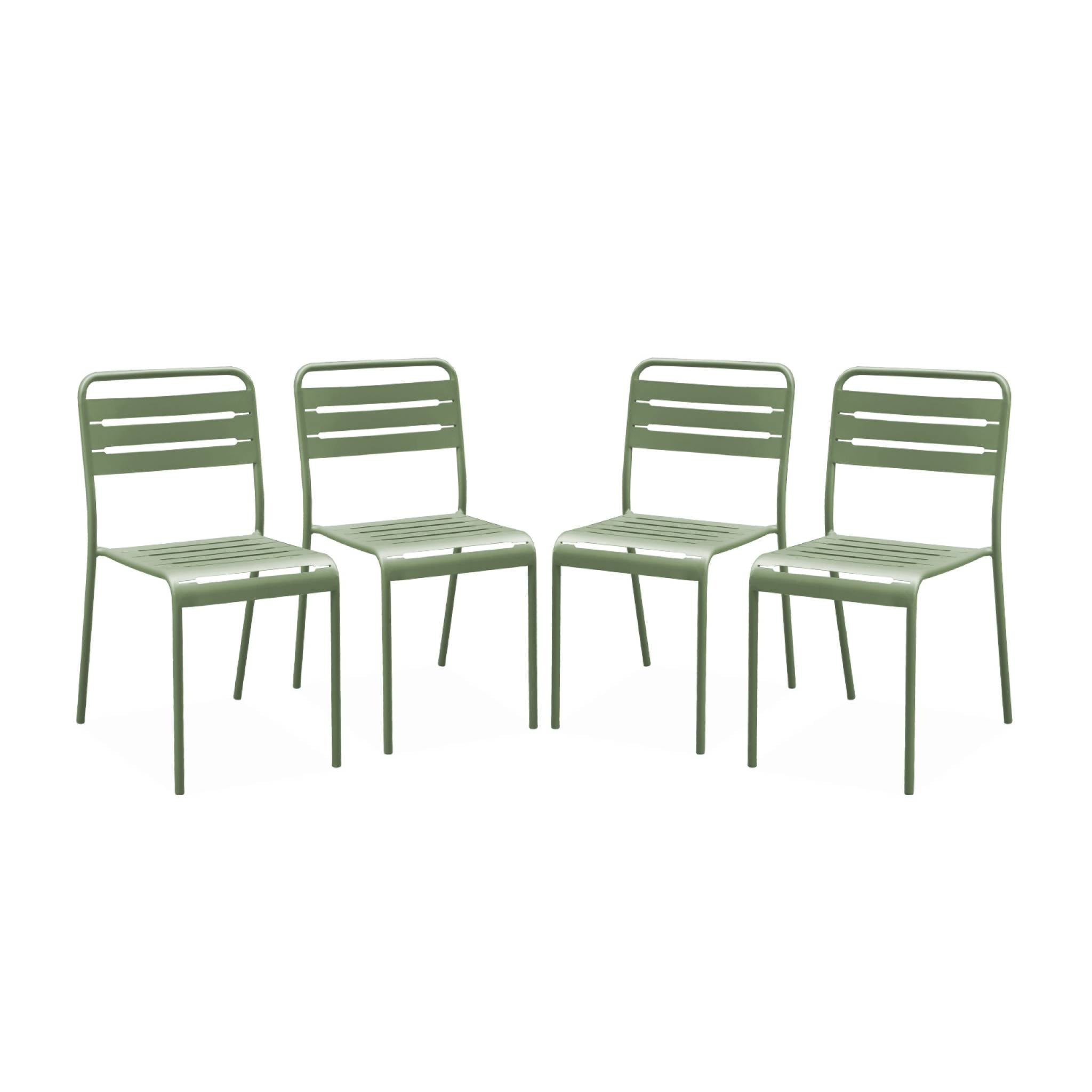 sweeek - Tuinstoelen metaal (set van 4)