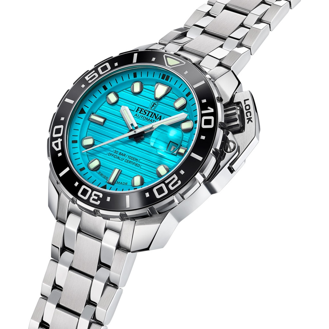 Festina Swiss Diver COSC Hellblau