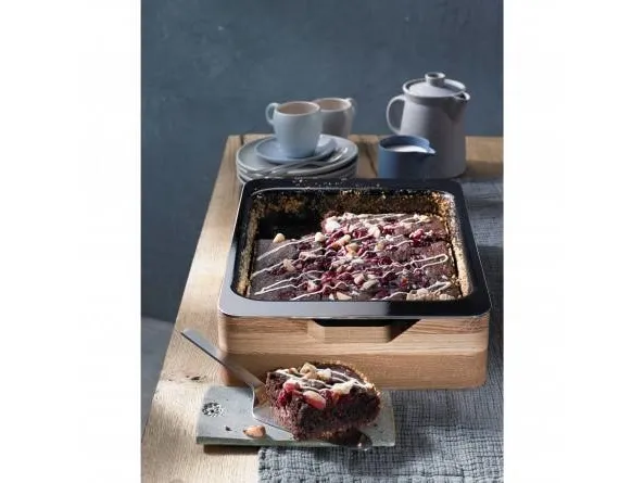 WMF Fusiontec - Bagefad - 36 x 26 x 8 cm - sort, natur