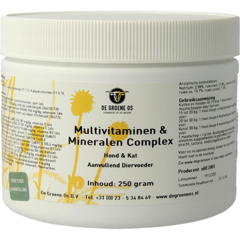 Degroene Os Multi Vitamine & Mineralen Com Plex Hond/Kat (250 gr)
