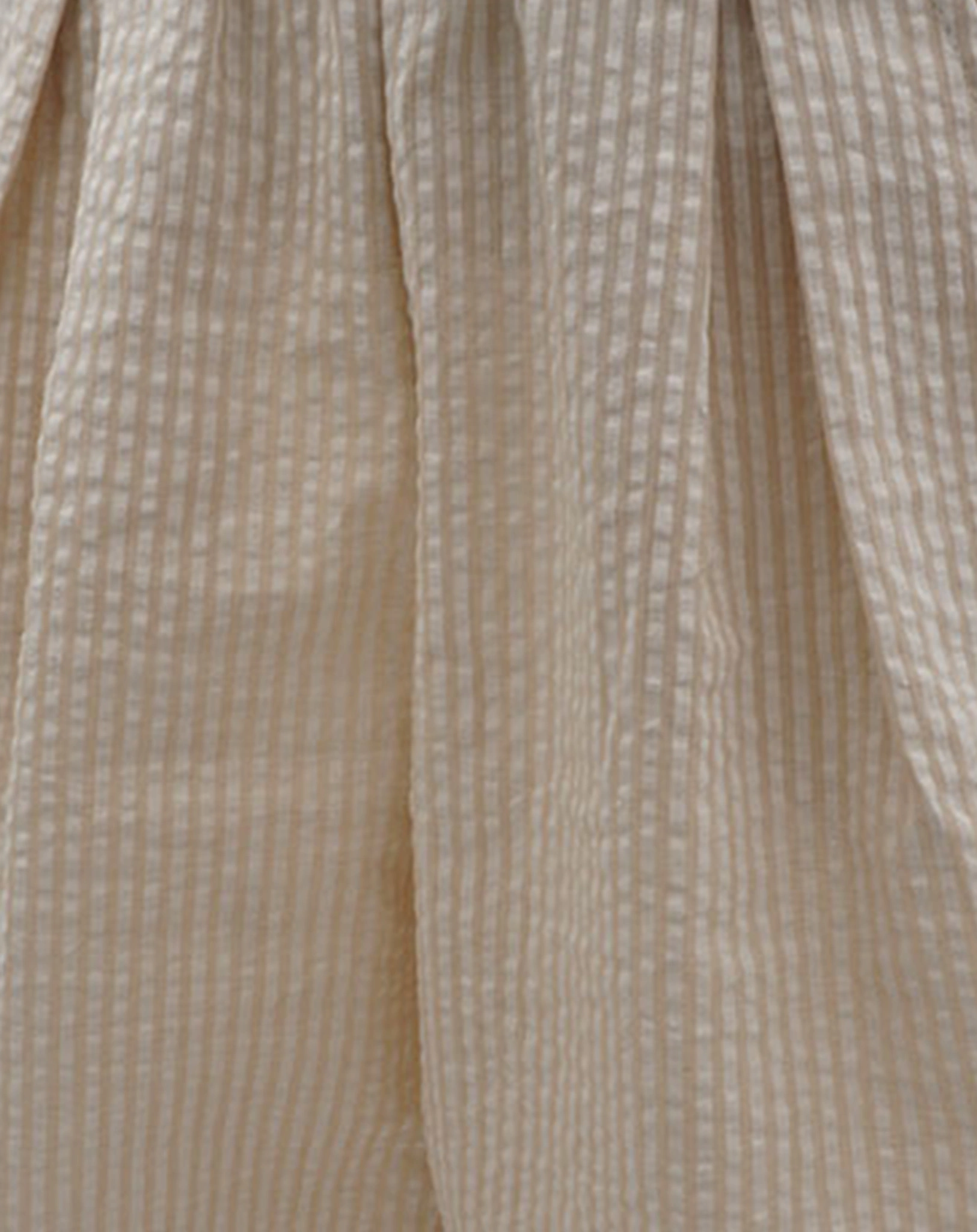 Culotte SEERSUCKER gestreift in beige