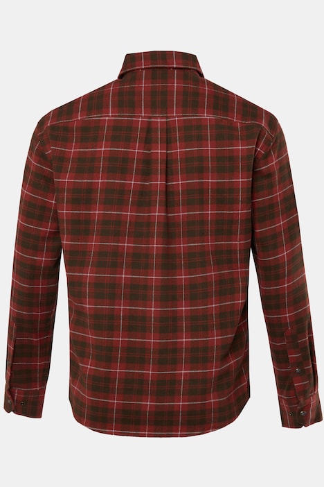 JP 1880 Karo-Flanellhemd, Kentkragen, Modern Fit, bis 8 XL