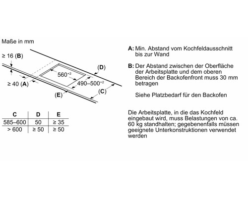 Bosch inductiekookplaat met frame, 58,3 x 51,3 cm, 4 inductiekookzones, PXX645HC1E