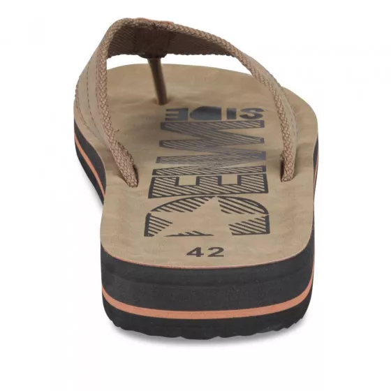 Claquettes MARRON DENIM SIDE