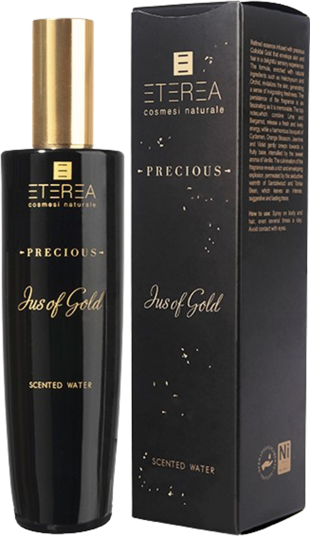 ETEREA Cosmesi Naturale  Precious Jus of Gold Scented Water, 100 ml