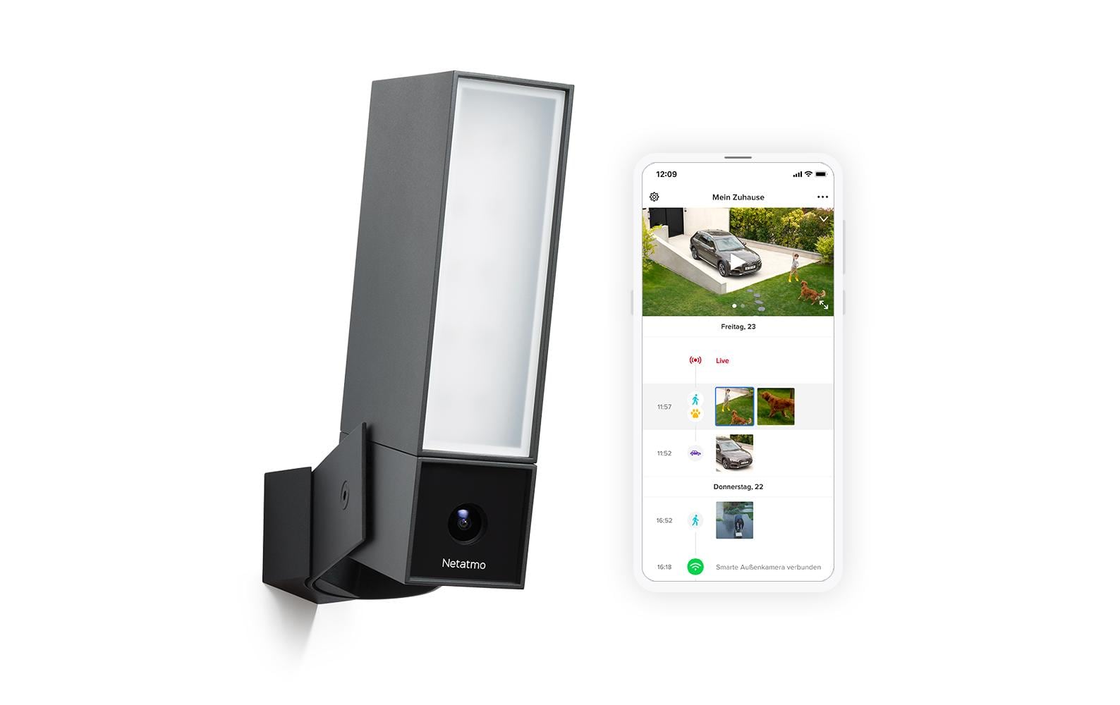 Netzwerkkamera Smarte Aussenkamera + Innenkamera Bundle<br>Netatmo Smarte Aussenkamera + Innenkamera