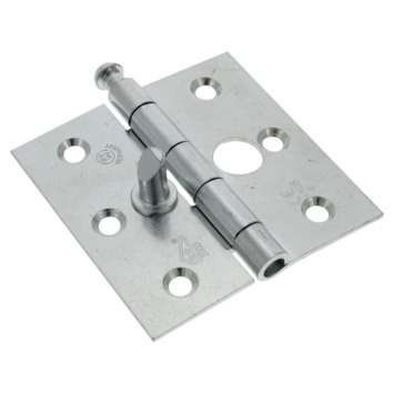 GAMMA Veiligheidsscharnier SKG 2-sterren 75x75 mm met rechte hoeken