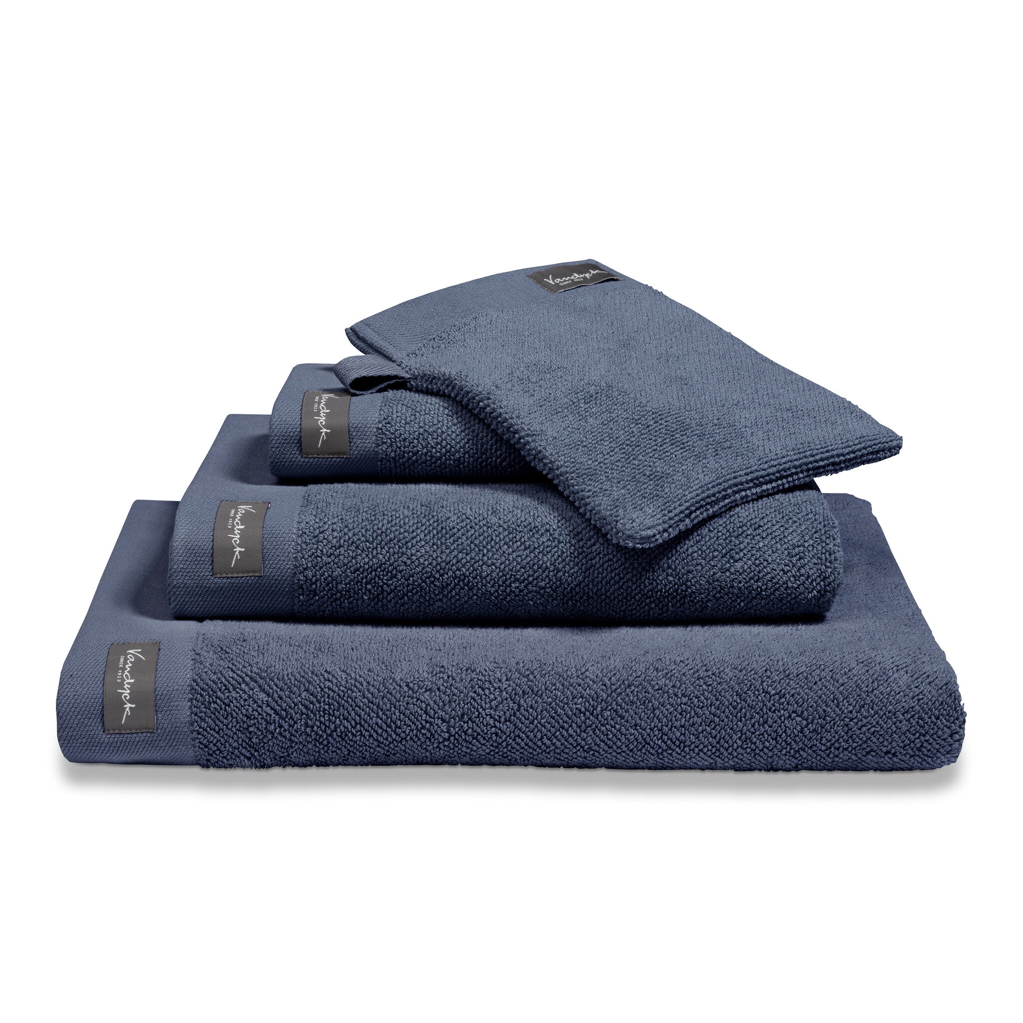Gastendoek Home Uni Blue Ink | Blauw | Katoen
