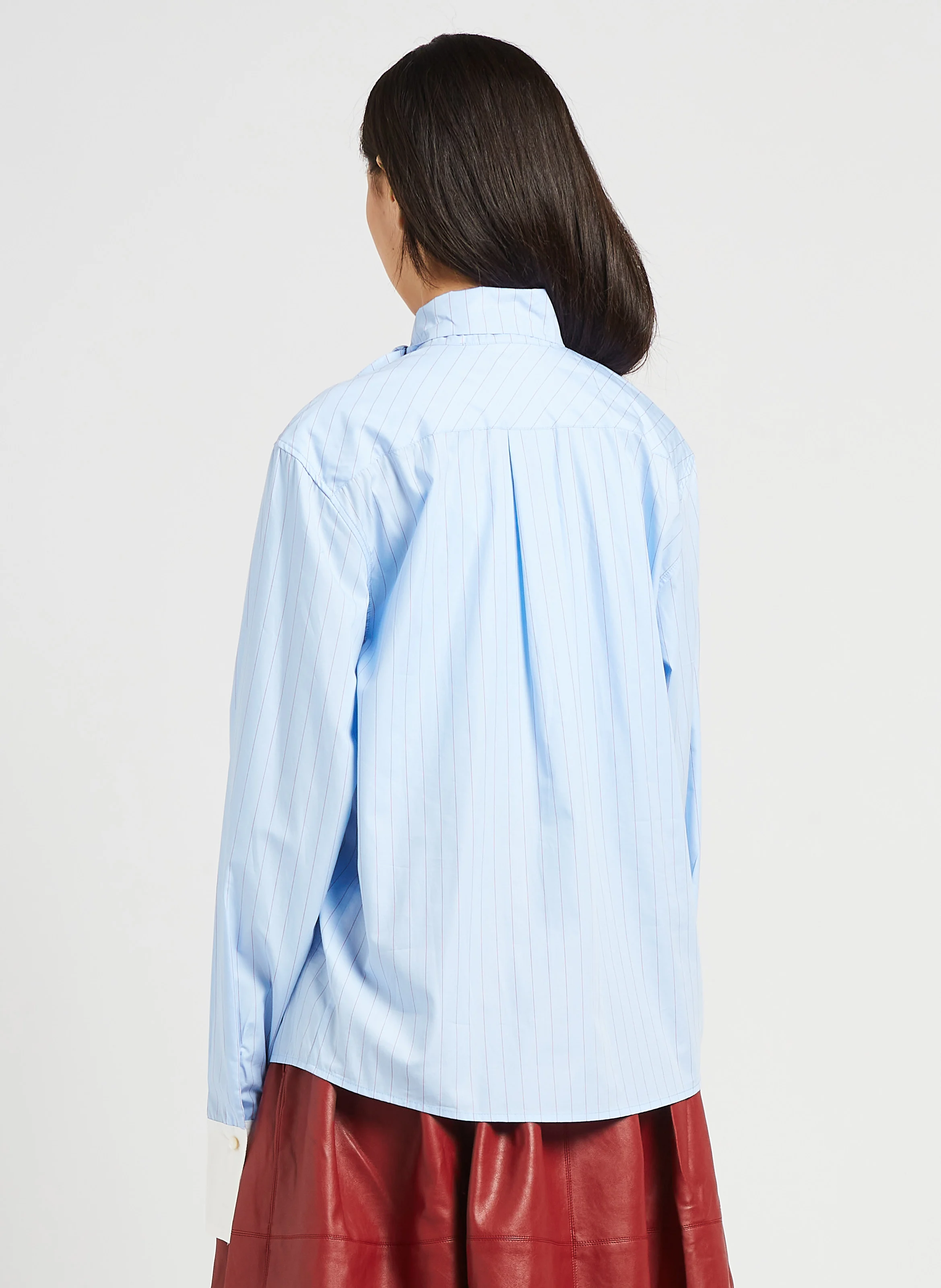 CHARLIE - Chemise col noeud en coton| Multicolore