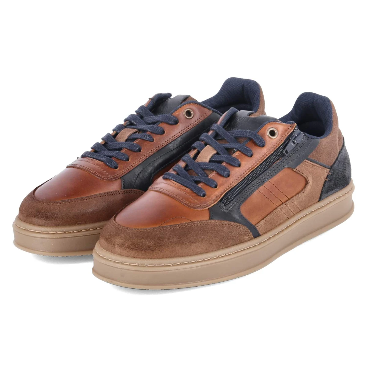BullboxerLow Sneaker - Cognac-Navy