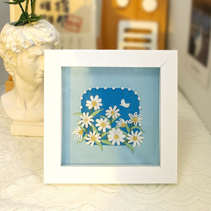 Embroidery Kingdom - DIY-borduurpakket met bloemen (verschillende ontwerpen)