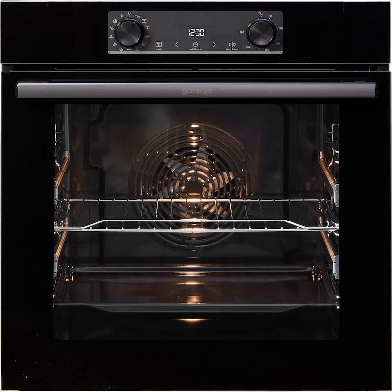 GORENJE Einbaubackofen BOS6737E09BGOT mit 2-fach-Teleskopauszug Aqua-R